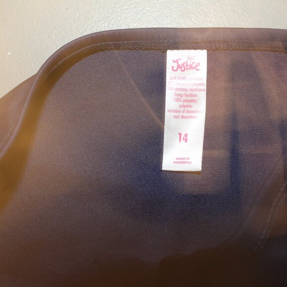 Blue & Silver 2 Pcs Justice Bikini Swimsuit Size 14 - Picture 5 of 11